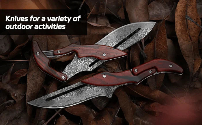 BladeCraft ā Handgemaakt Vouwmes van Damascusstaal