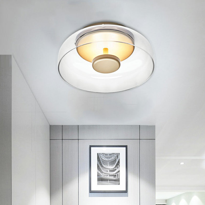 Bowl LED Plafondlamp Modern Glazen Inbouwlamp