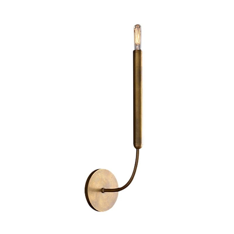 1/2 Lampen Tube Wandlamp Traditionele Metaal Wandlamp in Zwart/Brass voor de Eetkamer