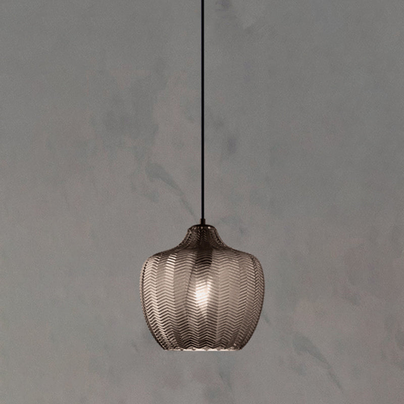 Golfvormige Glazen Hanglamp Nordic Stijl Enkele Pendel Plafondlamp voor Eetkamer