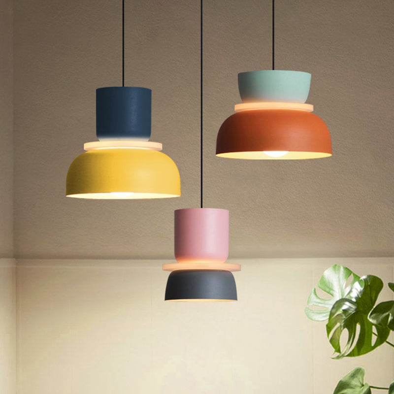 Moderne Hedendaagse Hanglamp Kleurige Macaron LED Hanglamp