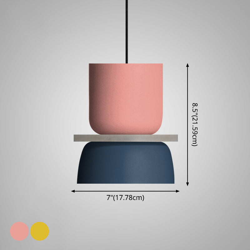 Moderne Hedendaagse Hanglamp Kleurige Macaron LED Hanglamp