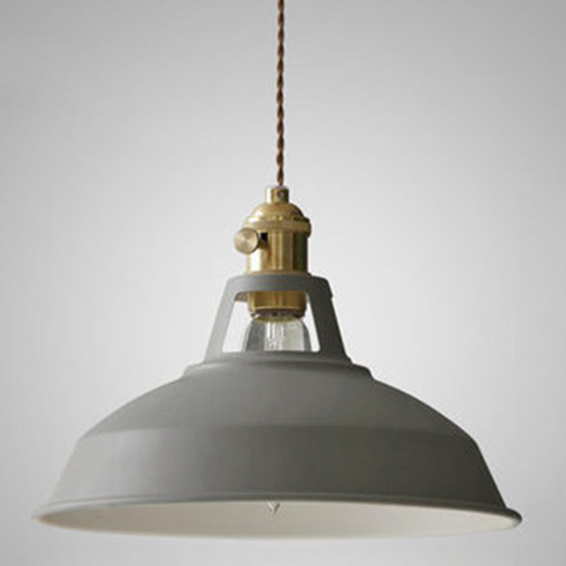 Macarons Industriële Schuur Schaduw Hanglamp Metaal 1-Licht Hangverlichting Voor Restaurant