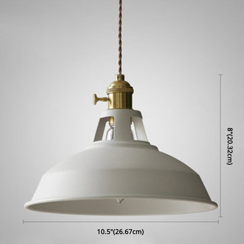 Macarons Industriële Schuur Schaduw Hanglamp Metaal 1-Licht Hangverlichting Voor Restaurant