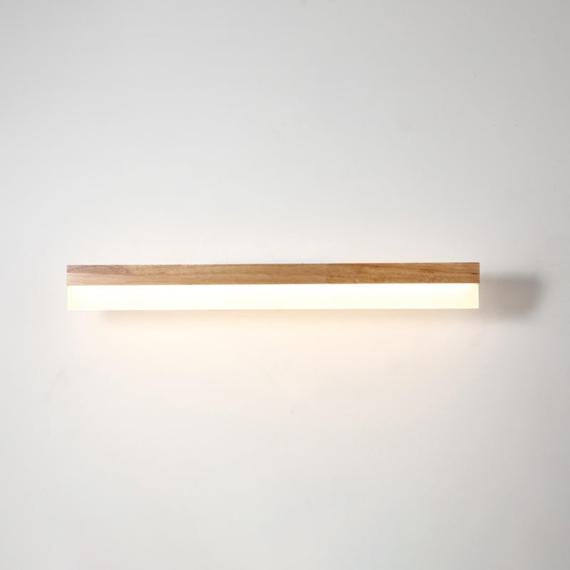 Moderne Badkamer Vanity Licht Houten LED Vanity Lichtarmaturen in Acryl Schaduw