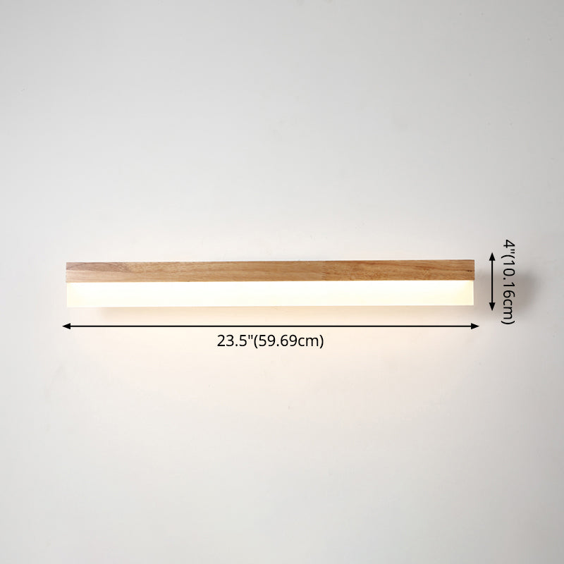 Moderne Badkamer Vanity Licht Houten LED Vanity Lichtarmaturen in Acryl Schaduw