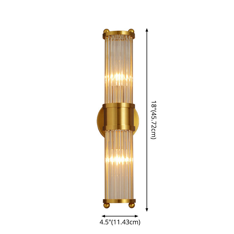 Binnenverlichting Wandlamp 2 Koppen Kristal LED Badkamer Vanity Verlichting in Gouden Afwerking