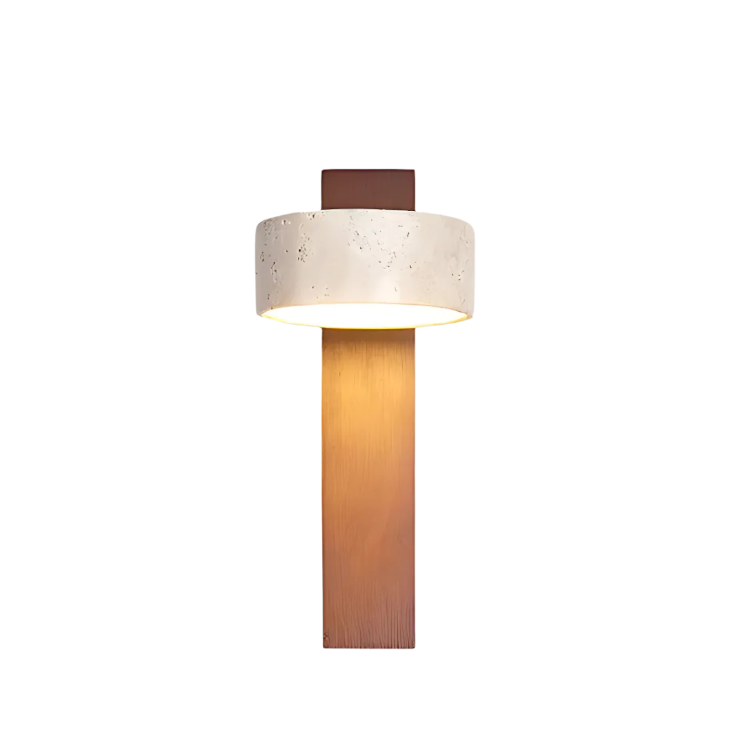 Fotis - Wabi Sabi Wandlamp | Travertijn Wandverlichting Binnen