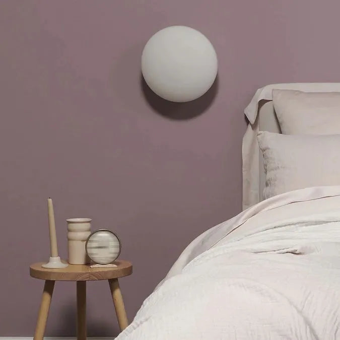 Valentina Moderne Globe Vorm Vanity Metaal Glas LED Wandlamp