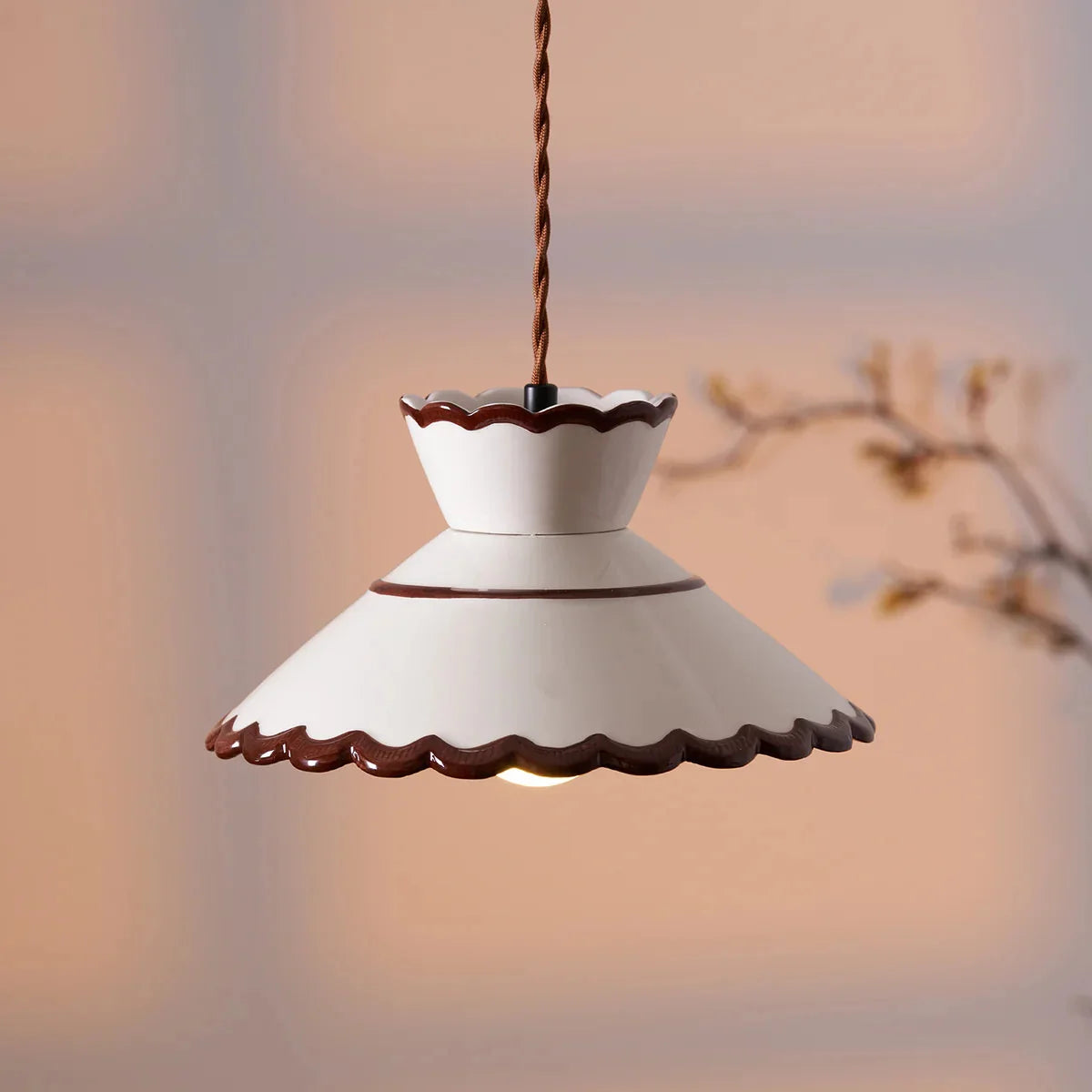 Herfst Klassiek Vintage Keramische Hanglamp