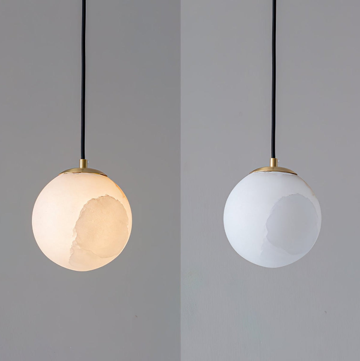 Alabaster Globe Moderne Hanglamp