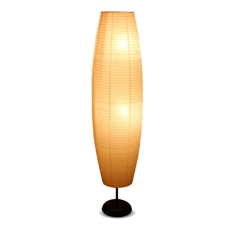 Noordse Rijstpapier Kolom 2-Lichts Vloerlamp
