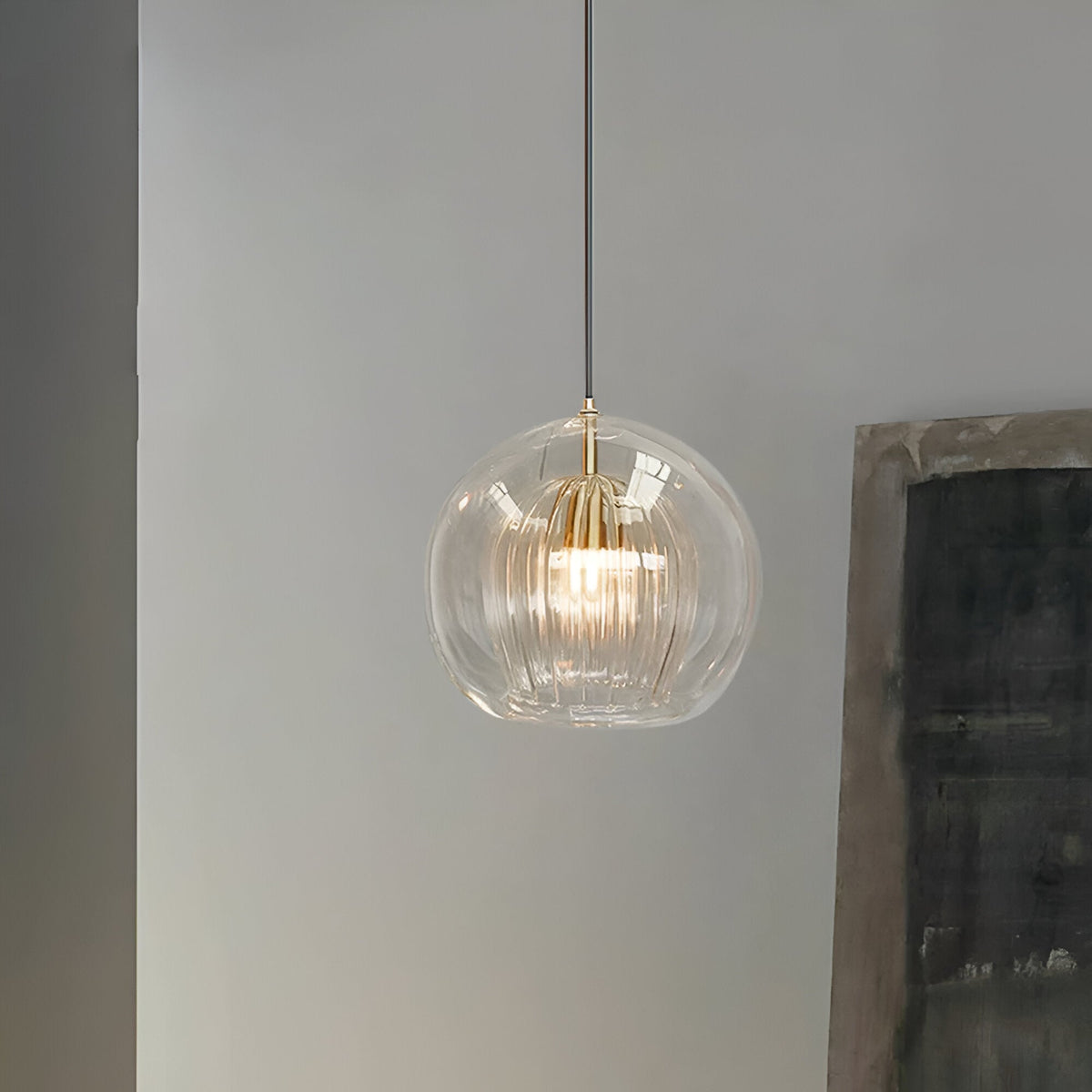 Retro Glazen Globe Vorm Hanglamp