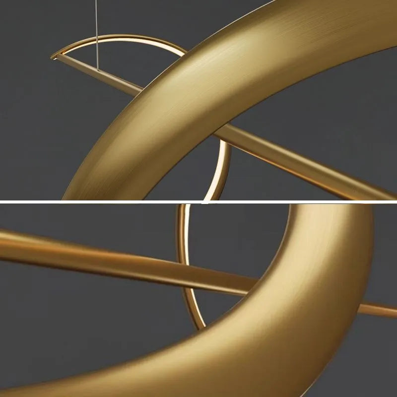 Zelin Hanglamp Golf Minimalistische Ontwerper, Metaal, Messing/Zwart