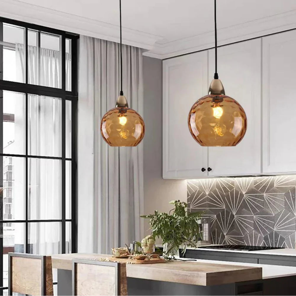 Moderne LED Nordic Plafond Glas Bal Hanglamp