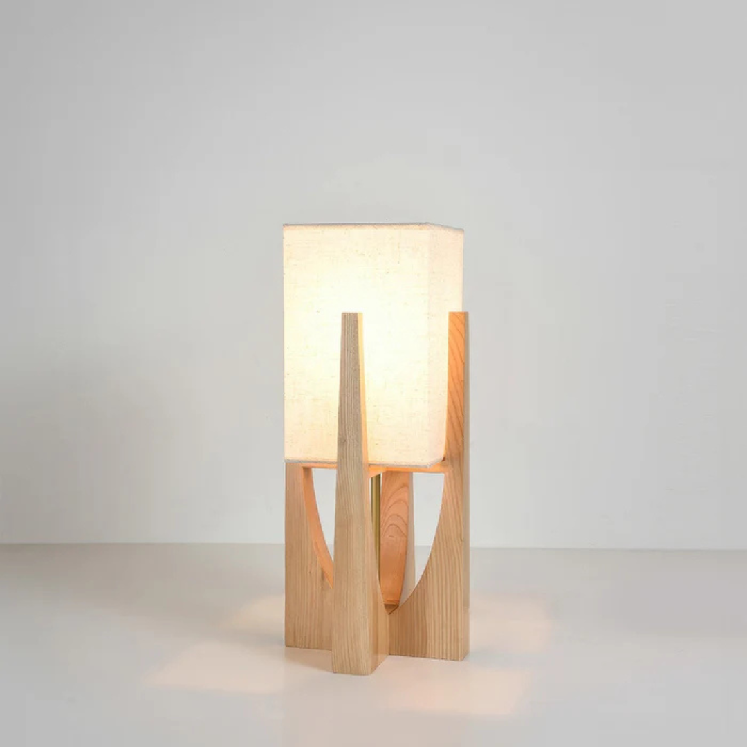 Luxora - Japanse Stijl Vloerlamp | Houten Tafellamp
