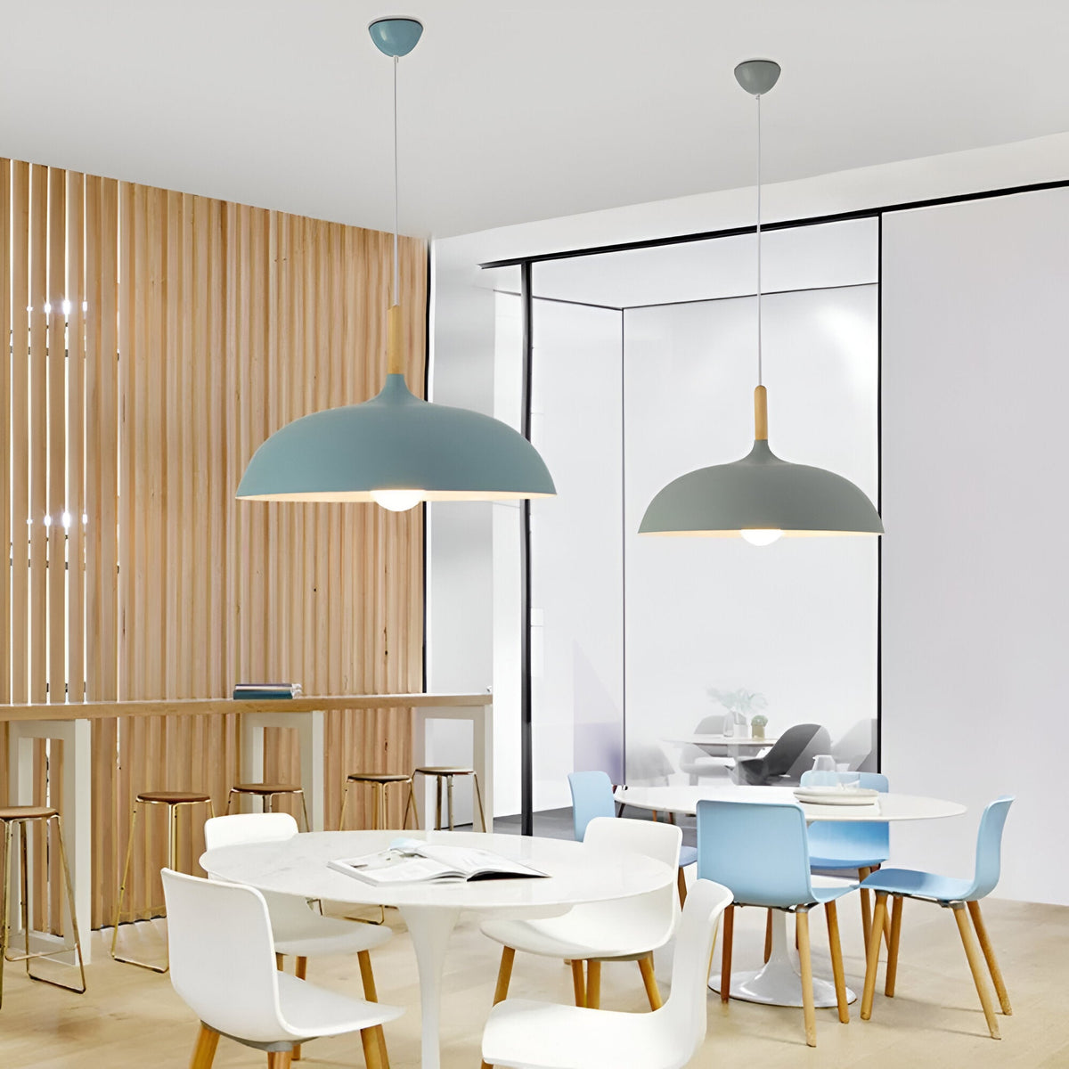 Noordse Stijl Houten IJzeren Kunst Hanglamp