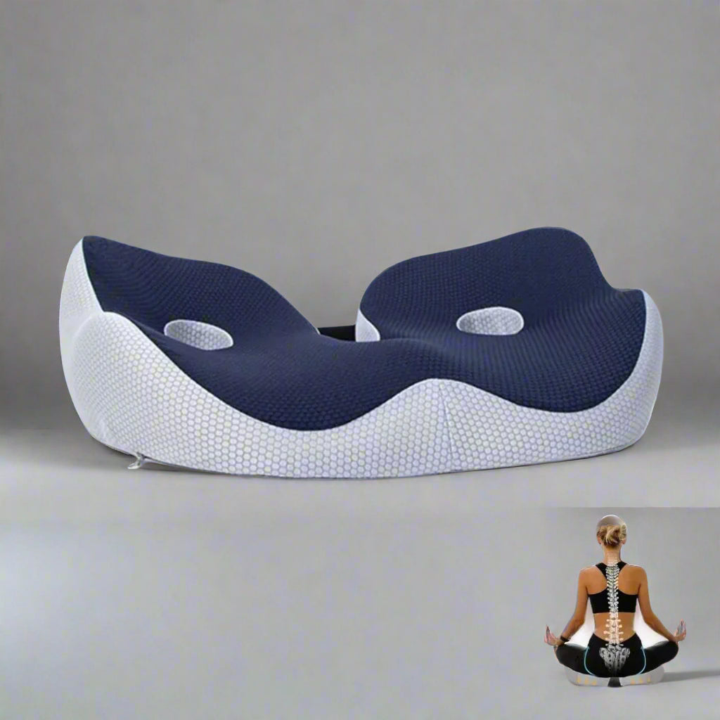 AetherFlex Ergonomisch Geheugenfoam Zitkussen voor Houdingsondersteuning