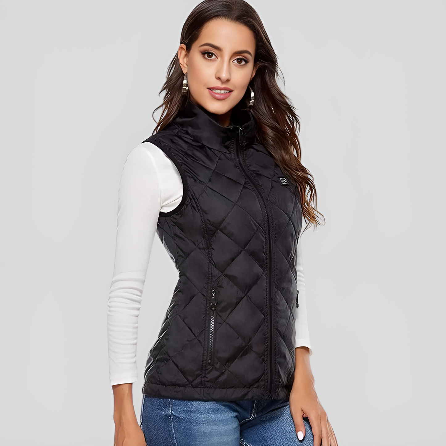 Brehn | Verwarmde Vest voor Vrouwen met Dubbele Controle en 9 Verwarmingszones – Comfort en Warmte voor Elk Seizoen