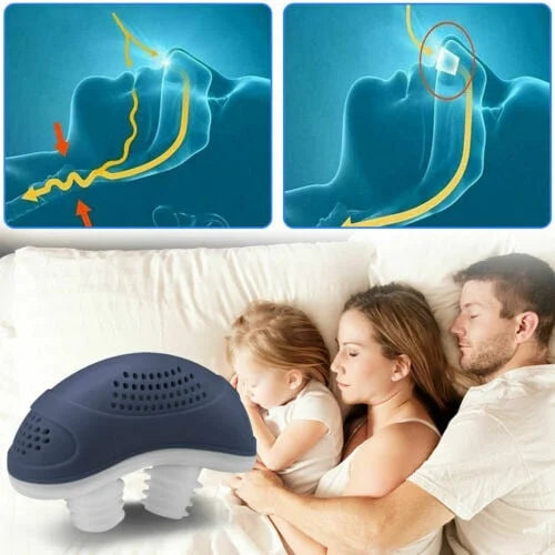 Slaaploos, maskervrij, Micro-CPAP Anti-Snurken