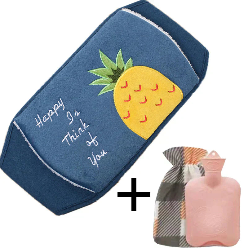 WarmCush – Herbruikbare Pluche Warmwaterkruik met Heupkussen
