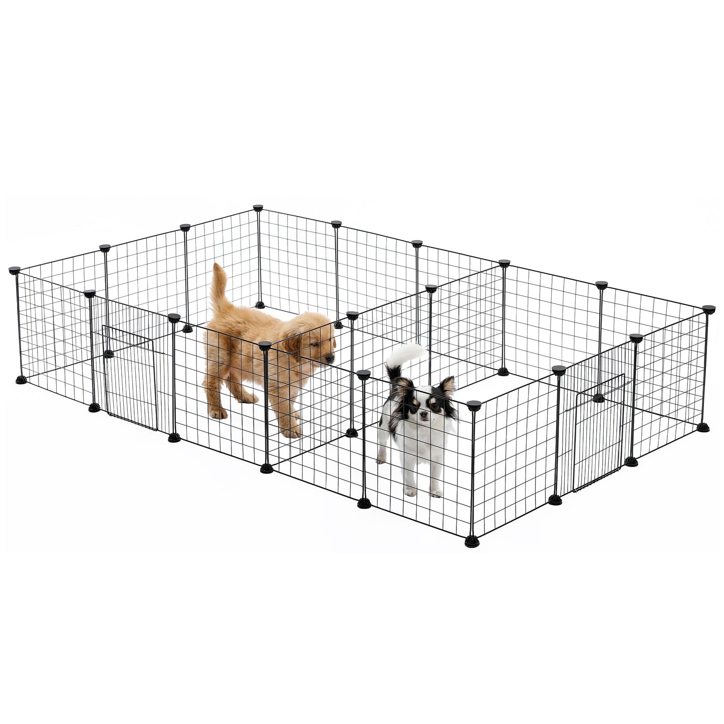 Gemakkelijk opvouwbare hondenkooi | Ruimtebesparend en zonder gereedschap te monteren Handige en betrouwbare binnenoplossing voor honden en puppy's.