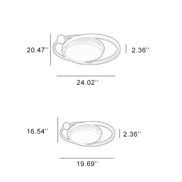 Ronde LED Plafondlamp | Noordse Minimalistische Ontwerp