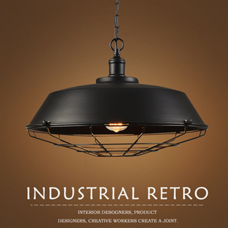 Epoch Rustieke Zwarte Industriële Hanglamp Schaduw