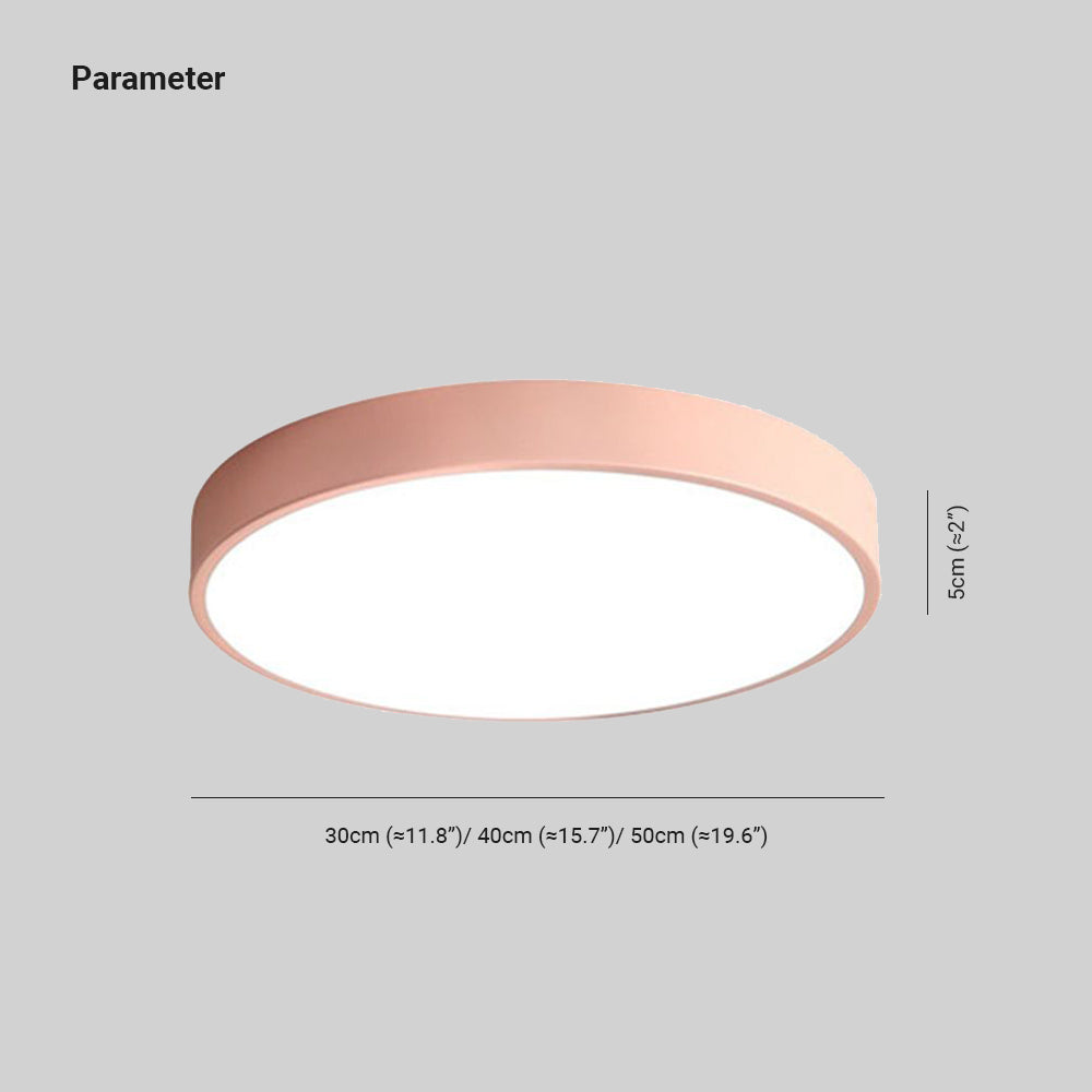 Aria Plafondlamp Rond, 5 Kleuren, Modern Woonkamer/Slaapkamer