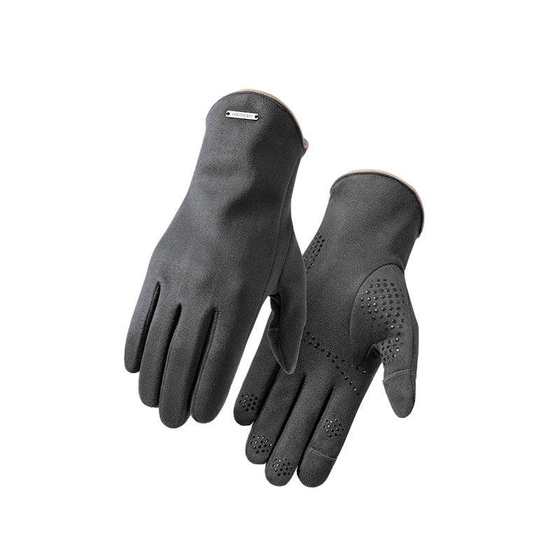 Koudbestendige suède handschoenen