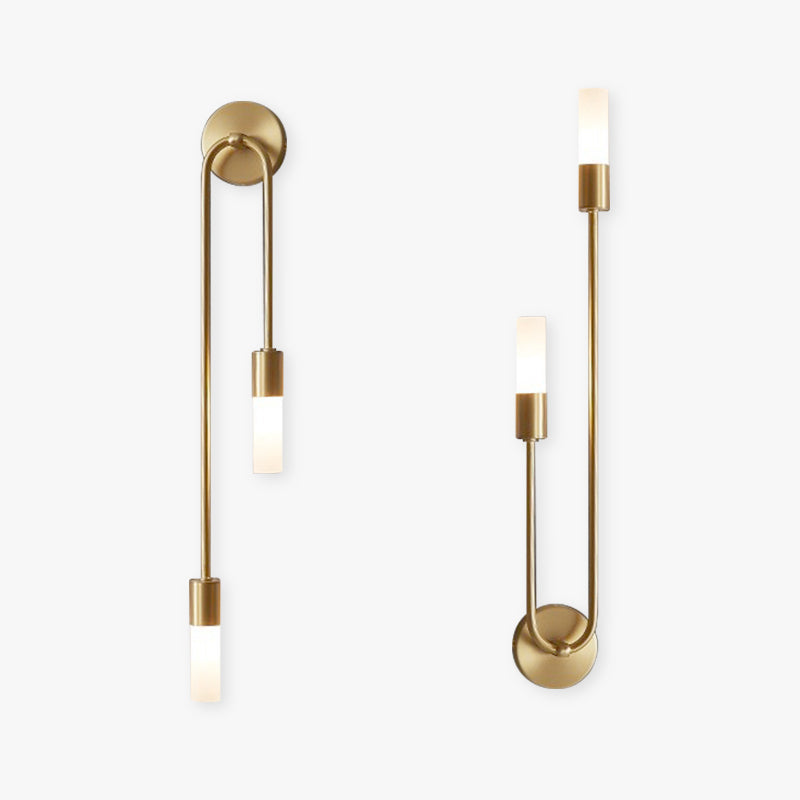 Moderne Wandlamp Rime met 2 Lichten voor Bed- of Slaapkamer