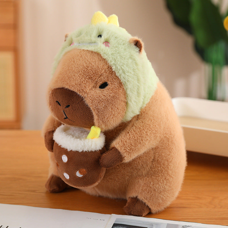 CuddleCapy Knuffelpop Pluche | Capibara & Konijn Ontwerp | Zacht Knuffeldier in Verschillende Stijlen & Maten
