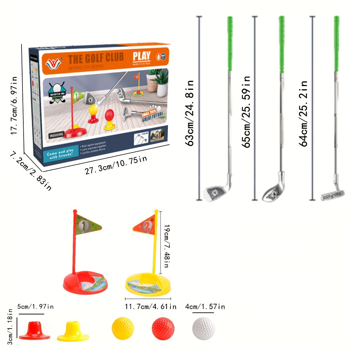 Kinderen Golfset voor Kinderen - Verstelbare Clubs en Doelen voor Eindeloos Speelplezier