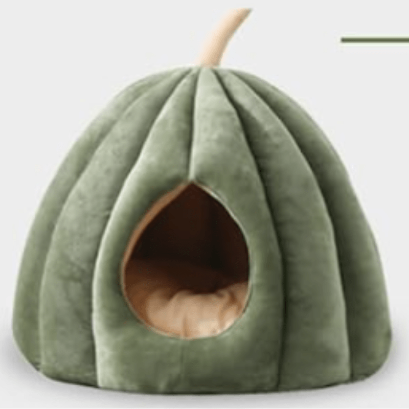CozyNest Pompoen Kat Bed – Warm, Wasbaar & Comfortabel Kattenhol