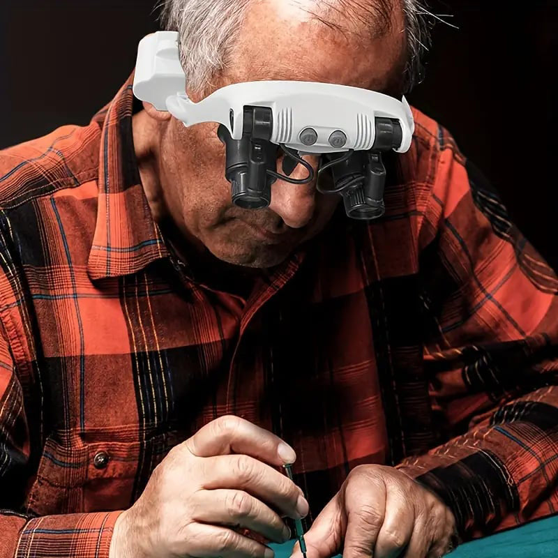 Vergrootglas met LED-verlichting voor beide ogen