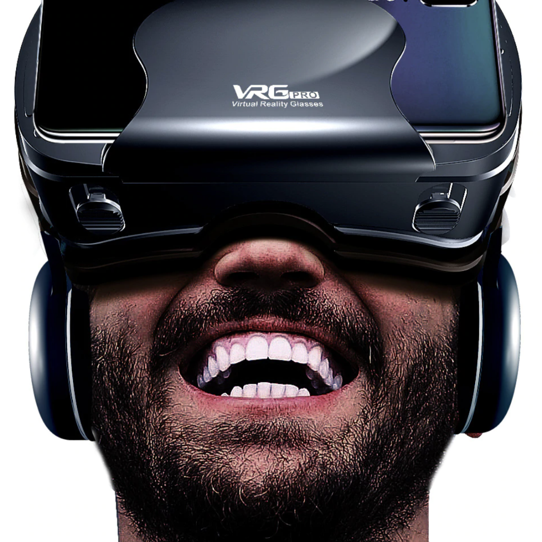 Lunero Reality PRO+ | Smart VR Bril met Geïntegreerde Headset voor iPhone & Android