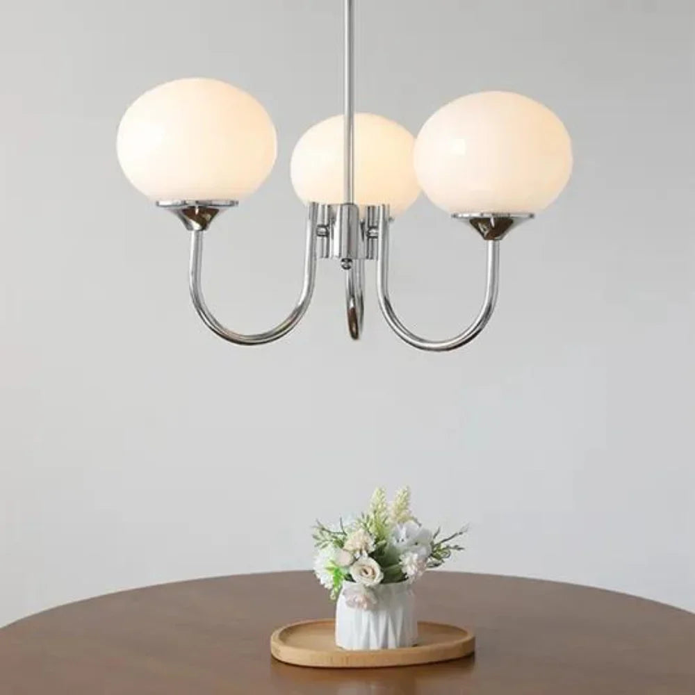 Marshmallow Moderne Glazen Bollen Kroonluchter