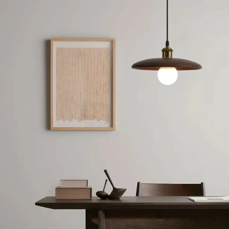 Virena - Nordic Minimalistische Houten LED Hanglamp