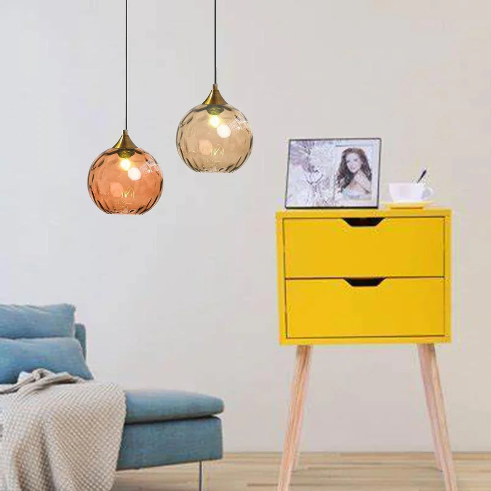 Moderne LED Nordic Plafond Glas Bal Hanglamp