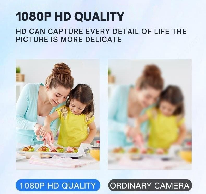1080P Draadloze WiFi Beveiligingscamera | Weerbestendig, App-Gestuurd & Ideaal voor Binnen- en Buitentoezicht | Kleine Gesloten Circuitcamera