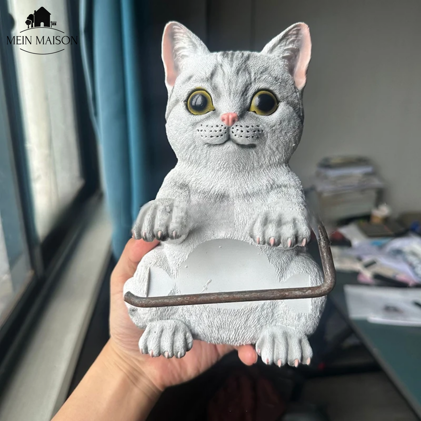 PurrRoll – De charmante katten-toiletrolhouder!