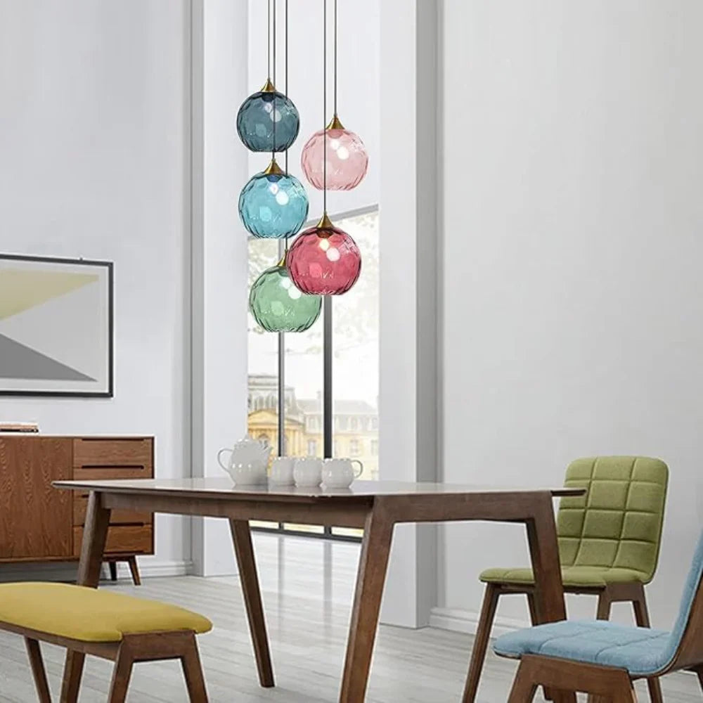 Moderne LED Nordic Plafond Glas Bal Hanglamp