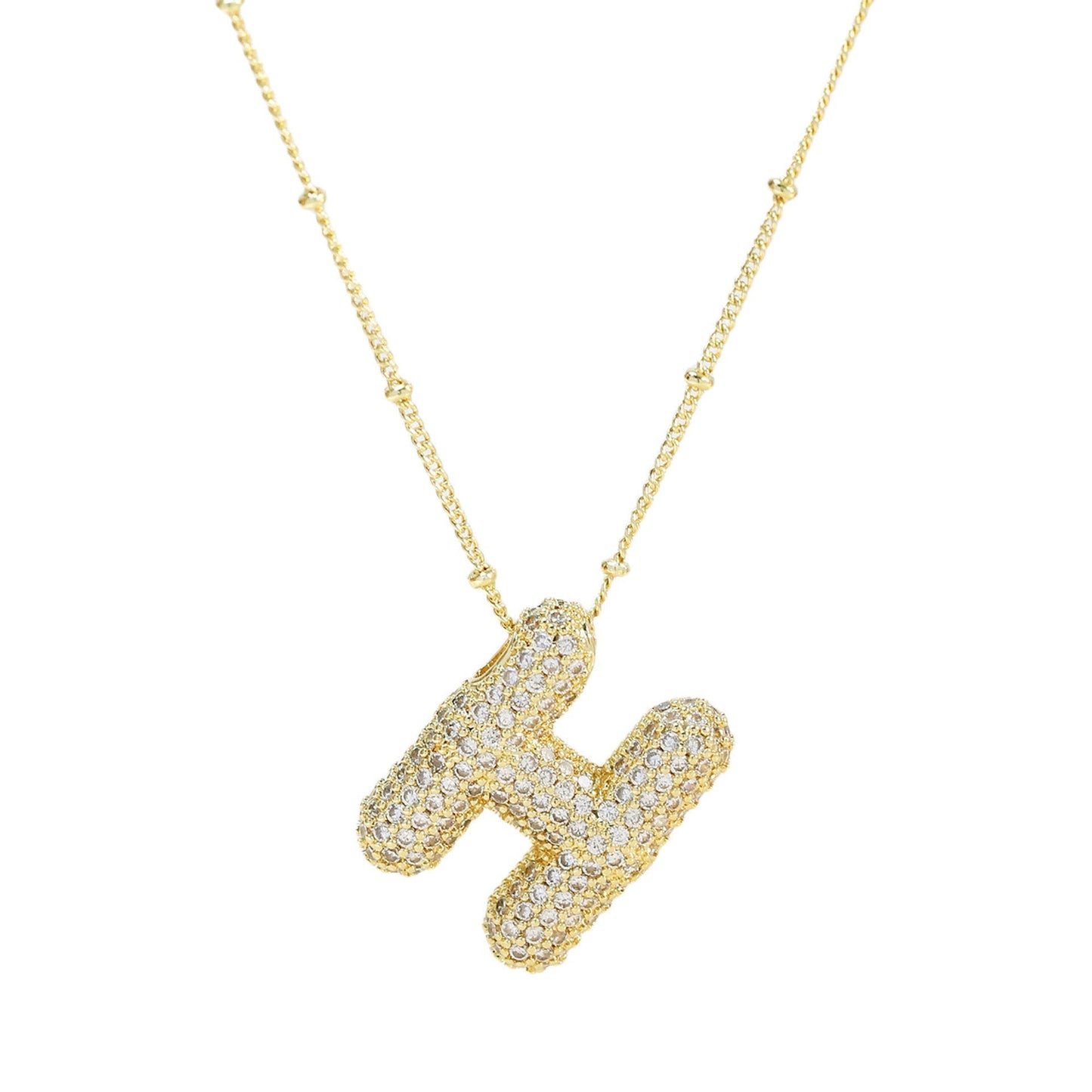 Diamanten Ketting met Letter