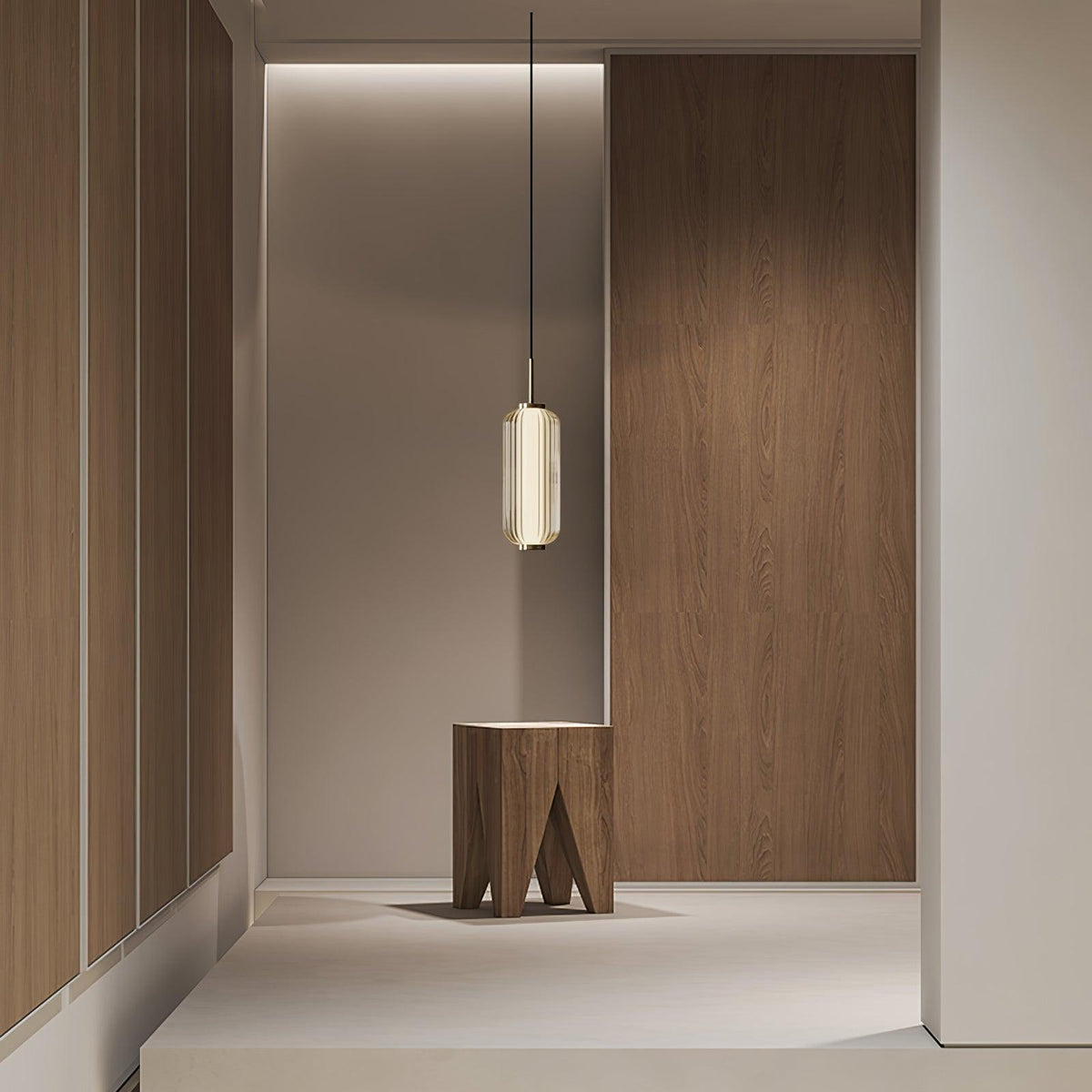 Elma Lineaire Gestreepte Glas LED Hanglamp