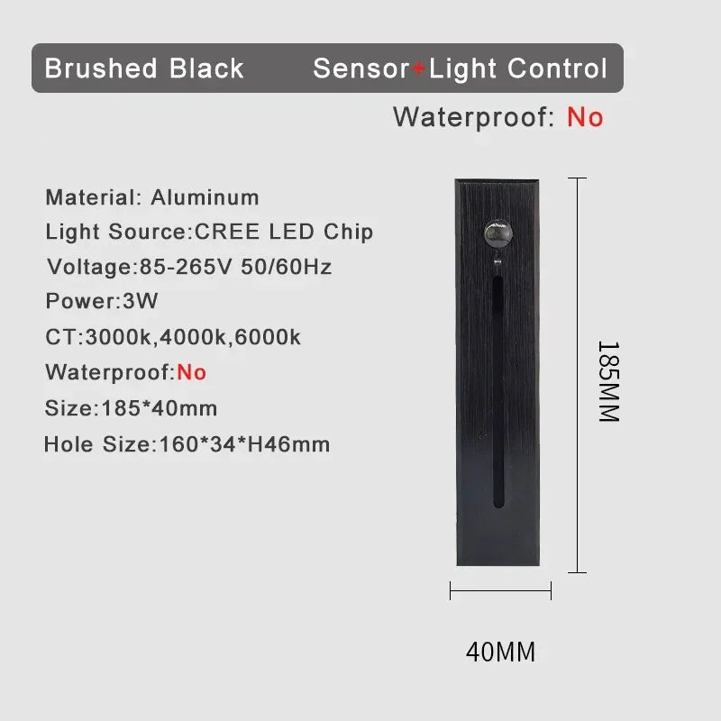 Shadee Bewegingssensor Trap Wandlamp