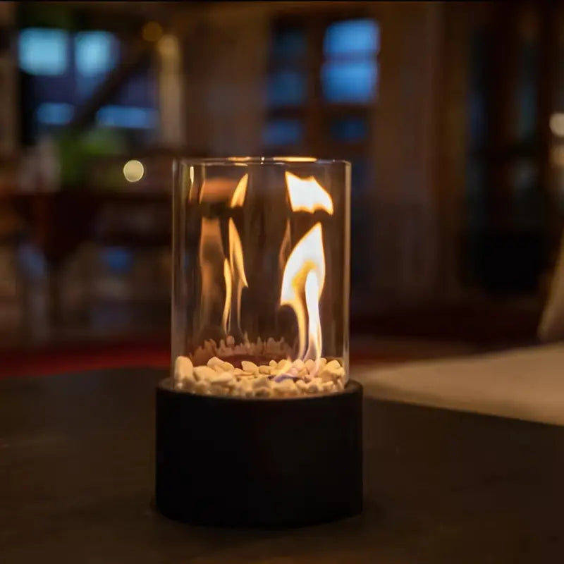 LumiFlame - Draagbare tafelhaard voor een moderne sfeer