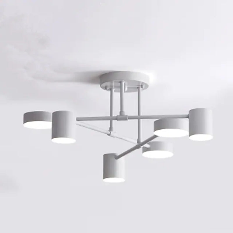 Quor LED Plafondlamp, Zwart/Wit/Goud 6 Koppen