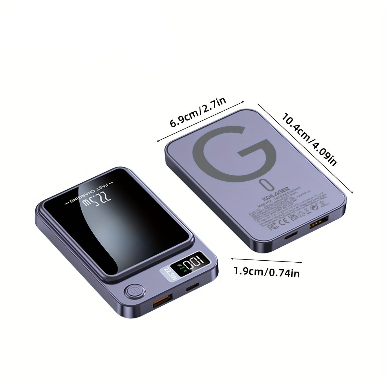 Magnetische Powerbank – Ultra Slim met Super Snelle Draadloze Oplading