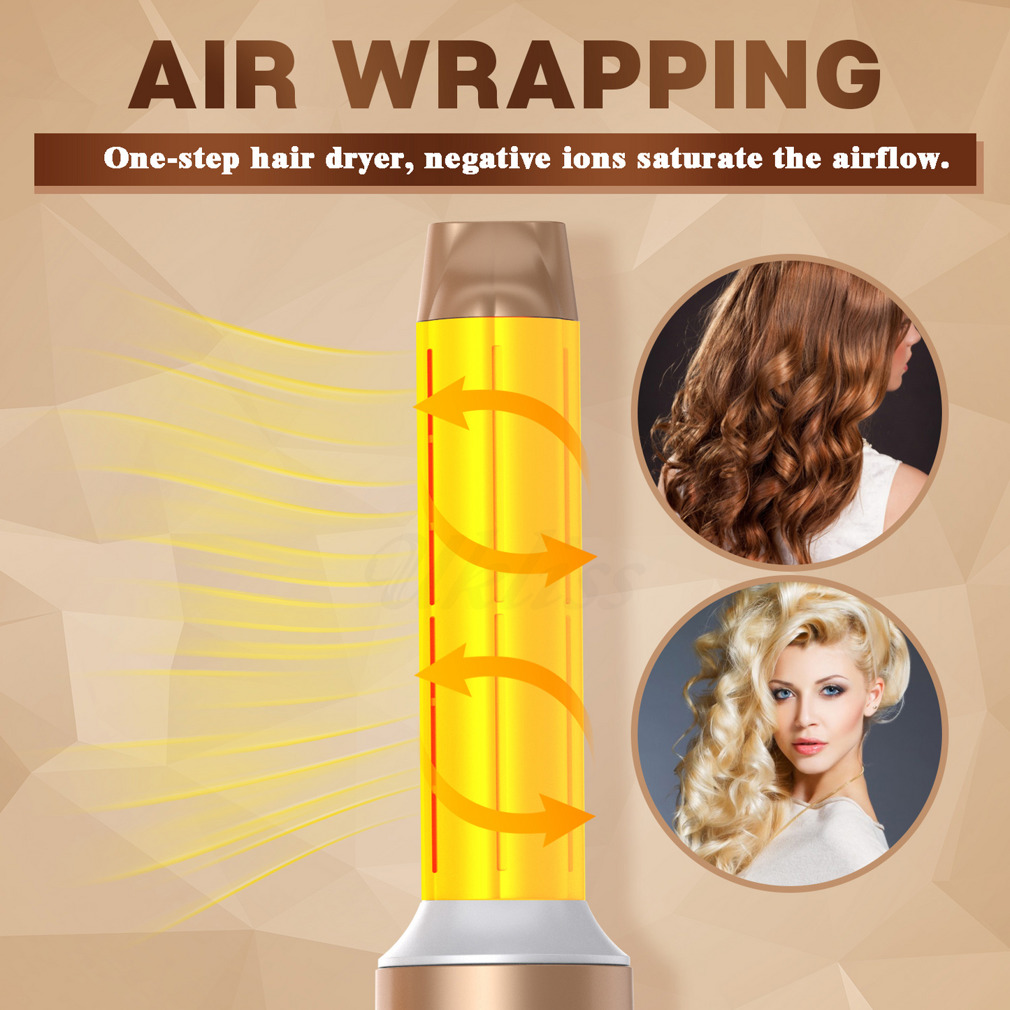 7-in-1 Airwrap Haarstyler | Krullen, steilen & volume | Warme/koude lucht