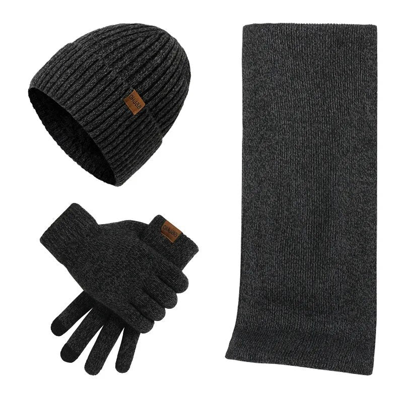 Matt - Casual winterset met muts, sjaal en handschoenen voor mannen